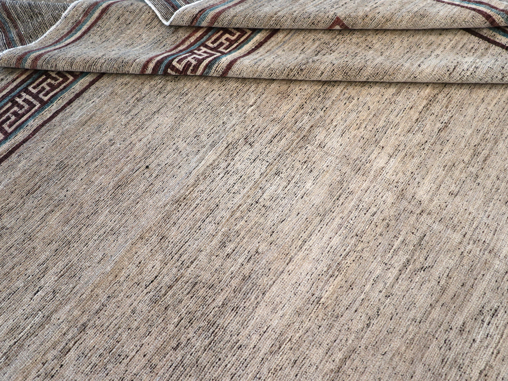 Modern East Turkestan Khotan Room Size Carpet, No.32558 - Gsblank