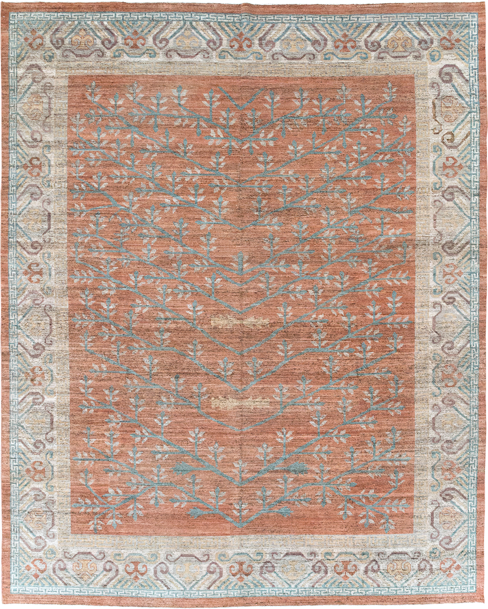 Modern East Turkestan Khotan Room Size Carpet, No.32559 - Gsblank