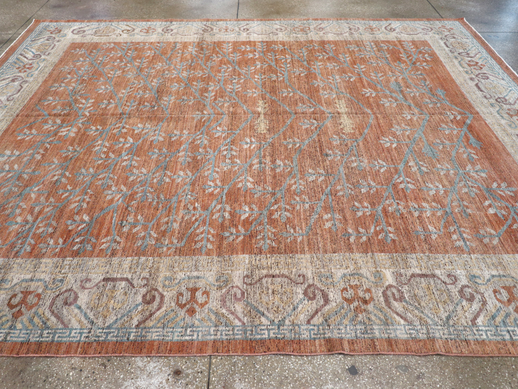 Modern East Turkestan Khotan Room Size Carpet, No.32559 - Gsblank