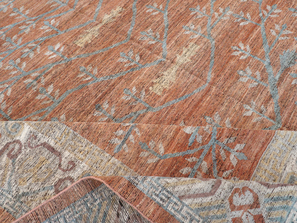 Modern East Turkestan Khotan Room Size Carpet, No.32559 - Gsblank