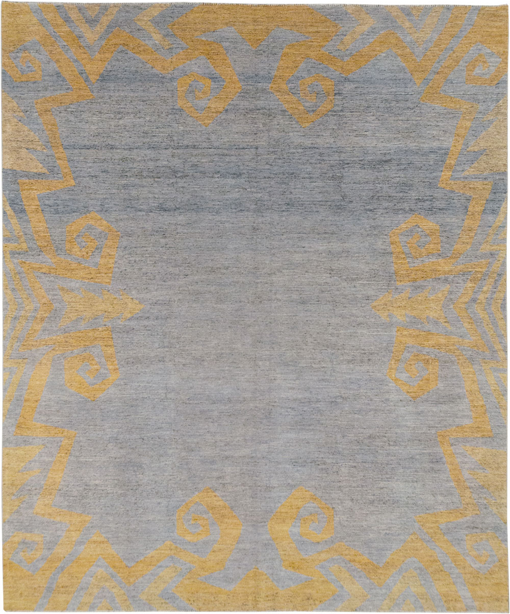 Modern East Turkestan Khotan Room Size Carpet, No.32560 - Gsblank