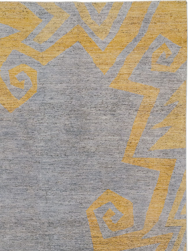 Modern East Turkestan Khotan Room Size Carpet, No.32560 - Gsblank