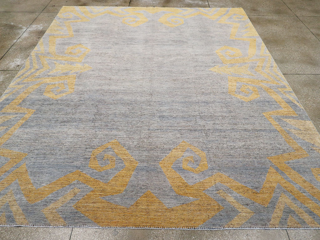 Modern East Turkestan Khotan Room Size Carpet, No.32560 - Gsblank
