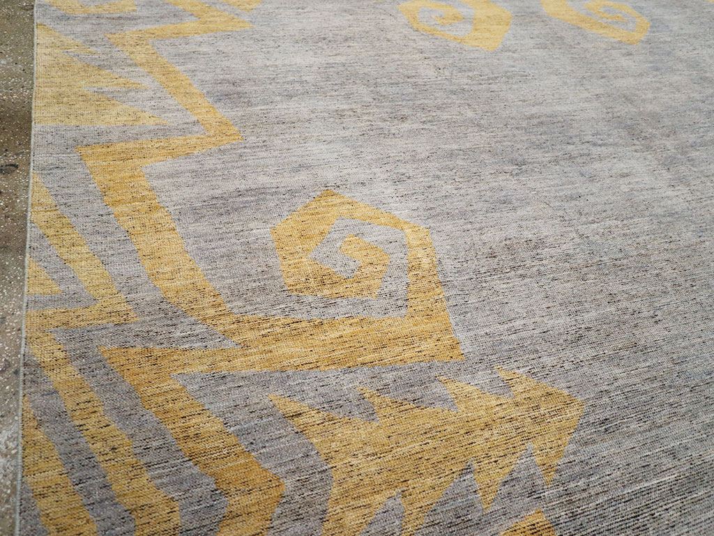 Modern East Turkestan Khotan Room Size Carpet, No.32560 - Gsblank