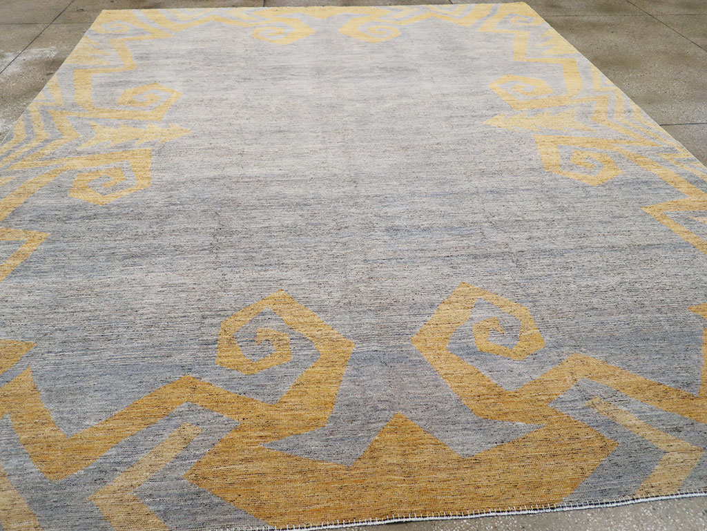 Modern East Turkestan Khotan Room Size Carpet, No.32560 - Gsblank