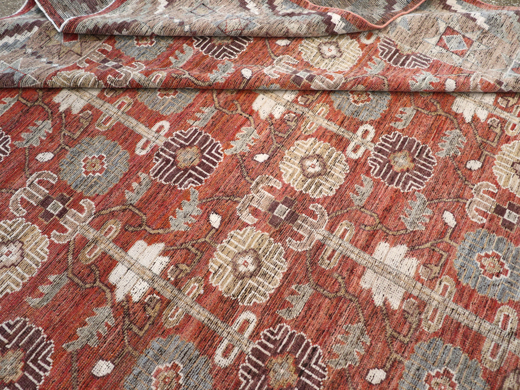 Modern East Turkestan Khotan Room Size Carpet, No.32561 - Gsblank
