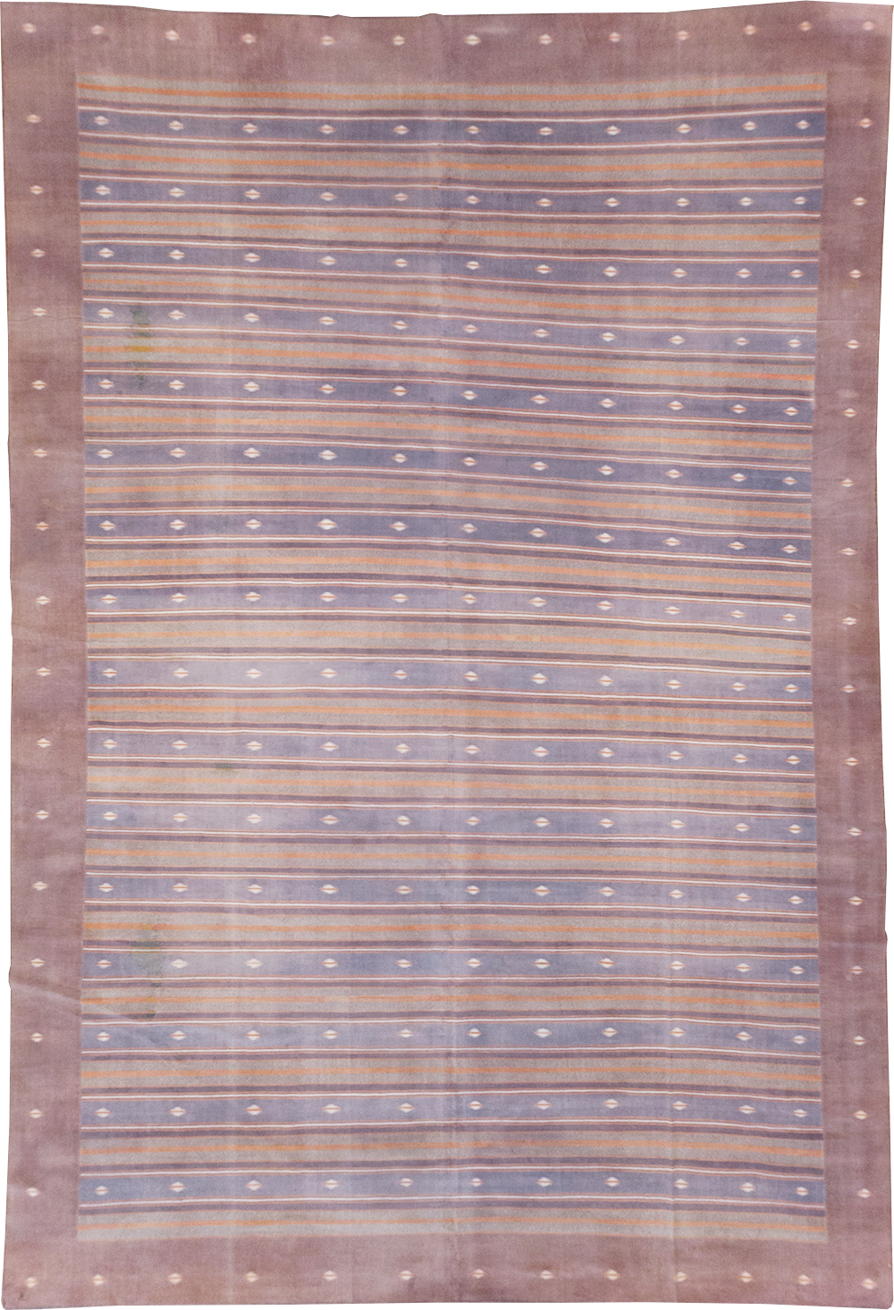 Vintage Indian Flatweave Dhurrie Large Room Size Carpet, No.32563 - Gsblank