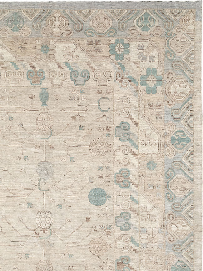 Modern East Turkestan Khotan Large Carpet, No.32569 - Gsblank