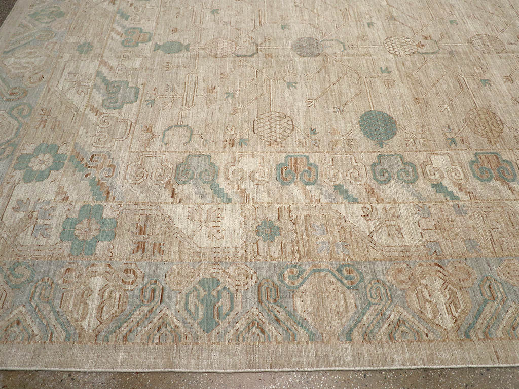 Modern East Turkestan Khotan Large Carpet, No.32569 - Gsblank
