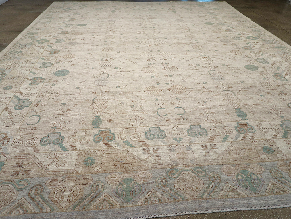 Modern East Turkestan Khotan Large Carpet, No.32569 - Gsblank