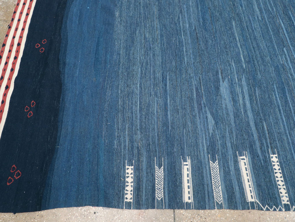 Contemporary Turkish Flatweave Kilim Room Size Carpet, No.32575 - Gsblank