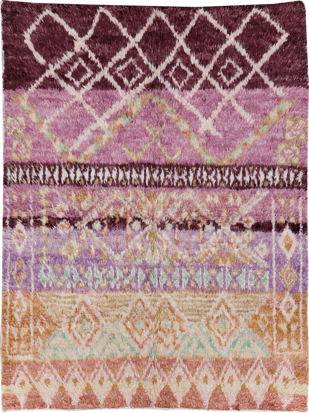 Vintage Moroccan Accent Rug, No.32583 - Gsblank