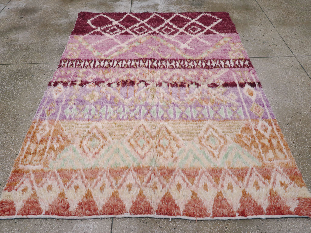 Vintage Moroccan Accent Rug, No.32583 - Gsblank