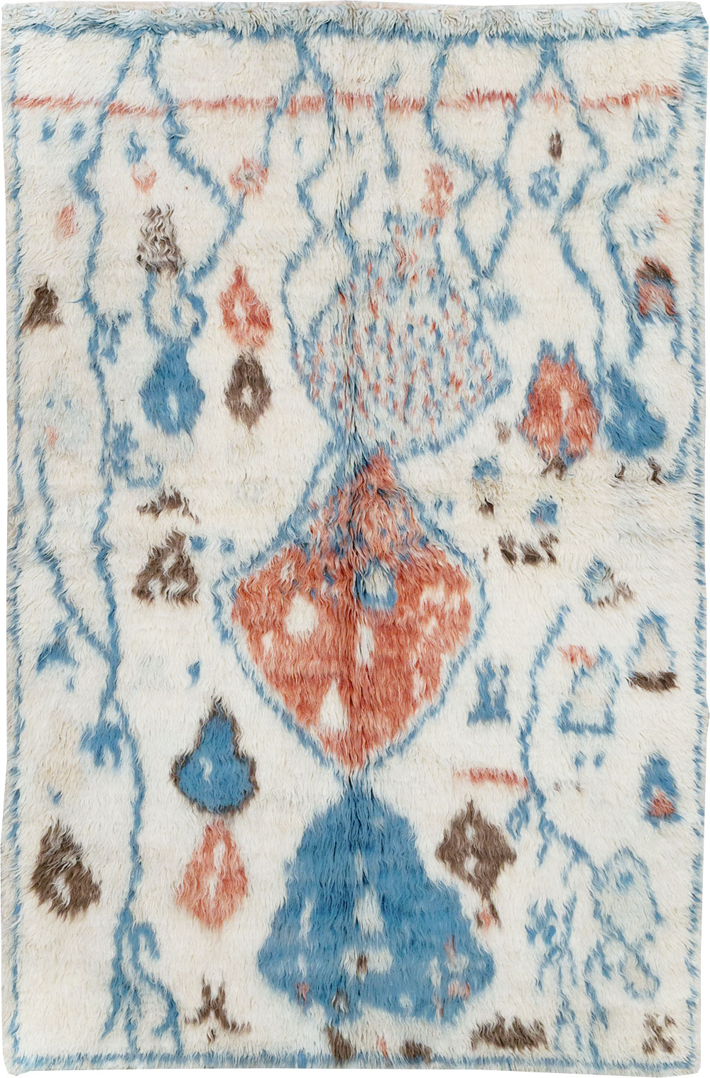 Vintage Moroccan Accent Rug, No.32584 - Gsblank