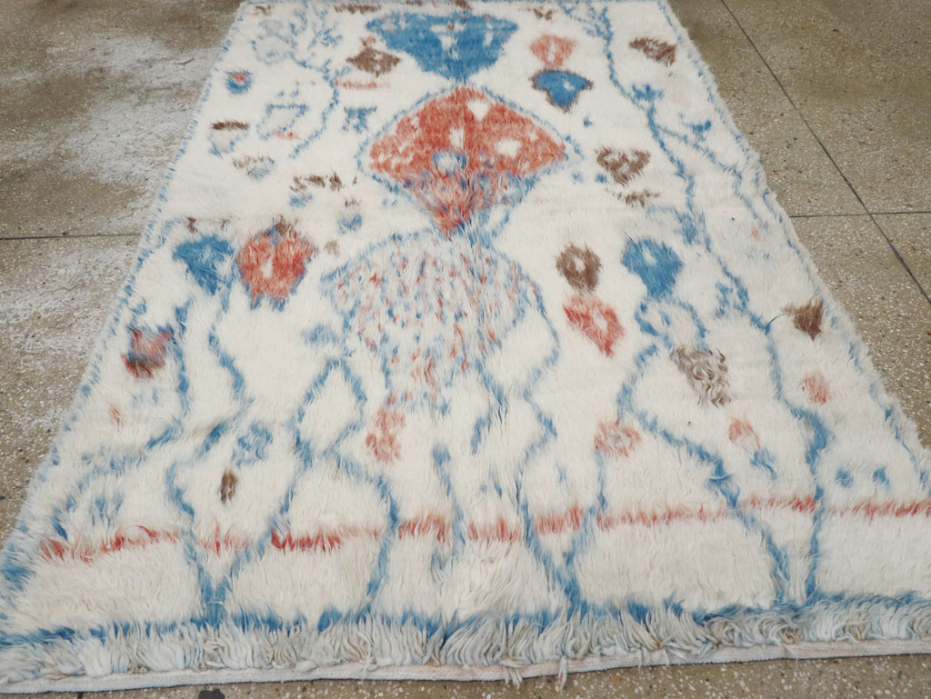 Vintage Moroccan Accent Rug, No.32584 - Gsblank