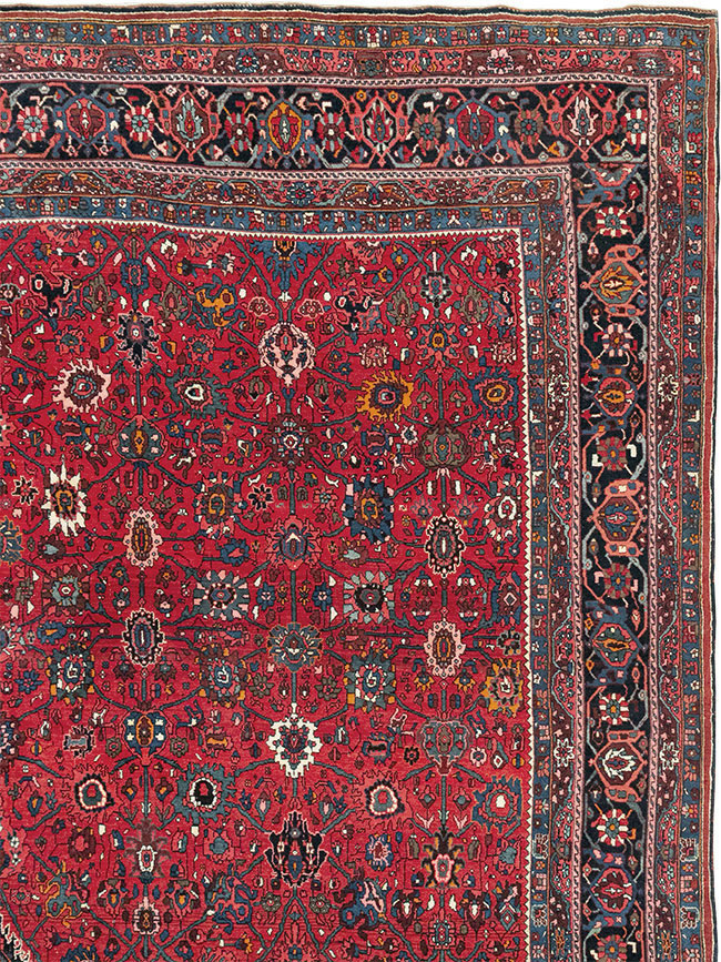 Vintage Persian Bidjar Room Size Carpet, No.32585 - Gsblank