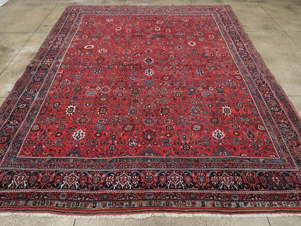 Vintage Persian Bidjar Room Size Carpet, No.32585 - Gsblank