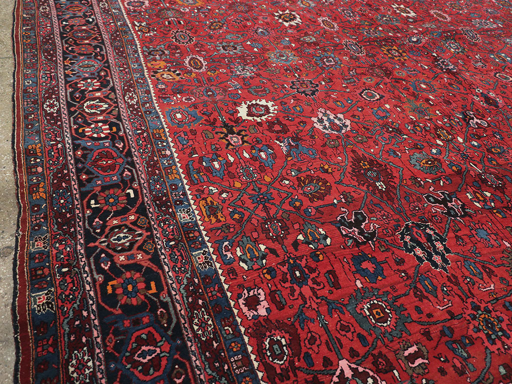 Vintage Persian Bidjar Room Size Carpet, No.32585 - Gsblank