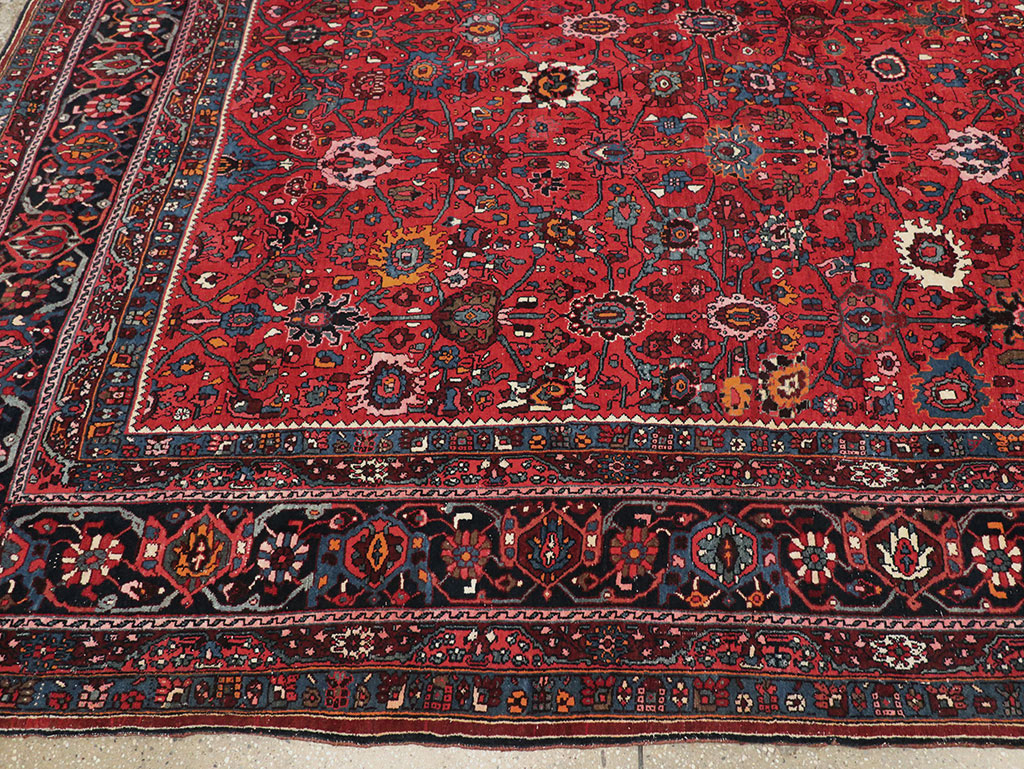 Vintage Persian Bidjar Room Size Carpet, No.32585 - Gsblank