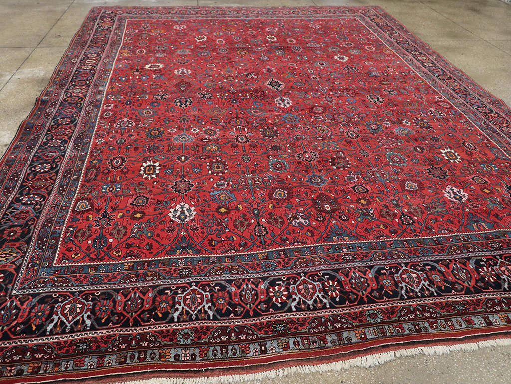 Vintage Persian Bidjar Room Size Carpet, No.32585 - Gsblank
