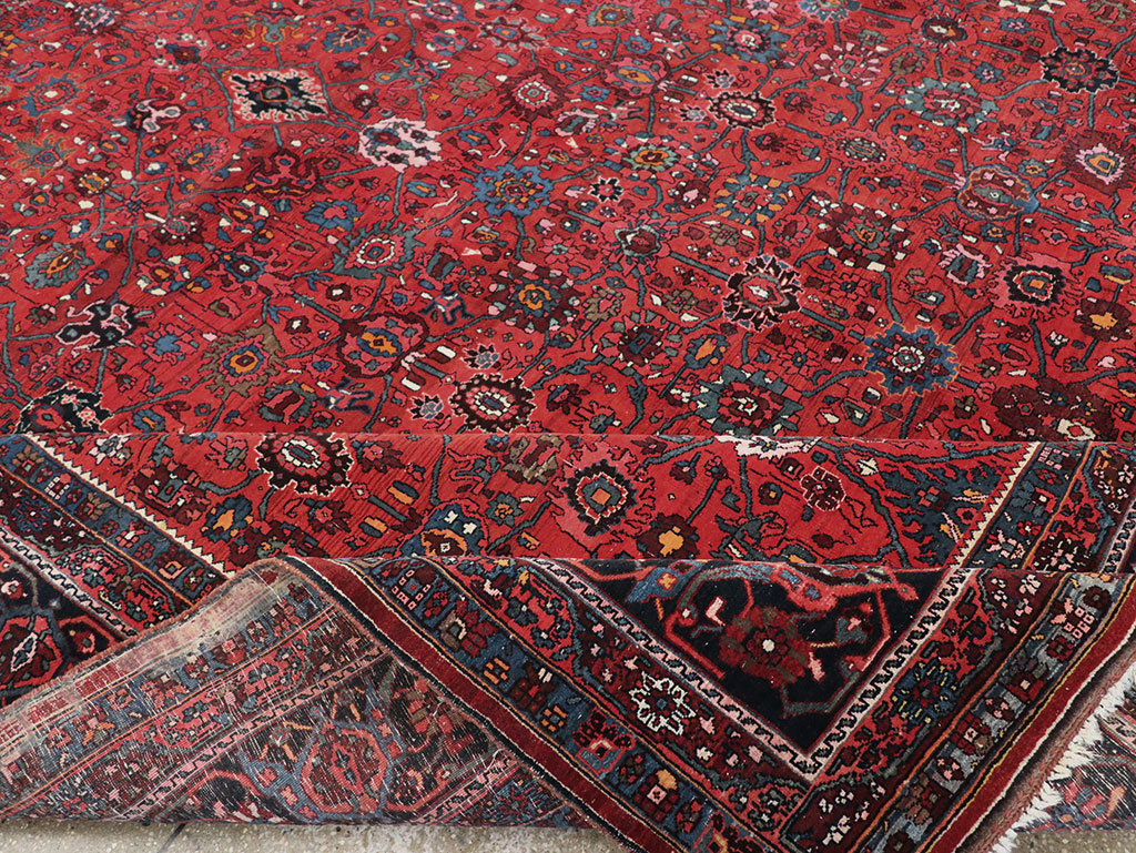 Vintage Persian Bidjar Room Size Carpet, No.32585 - Gsblank
