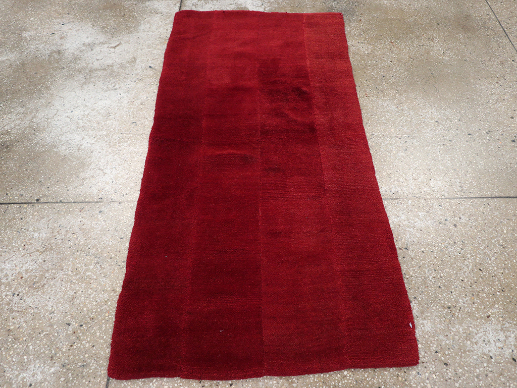 Vintage Tibetan Throw Rug, No.32586 - Gsblank
