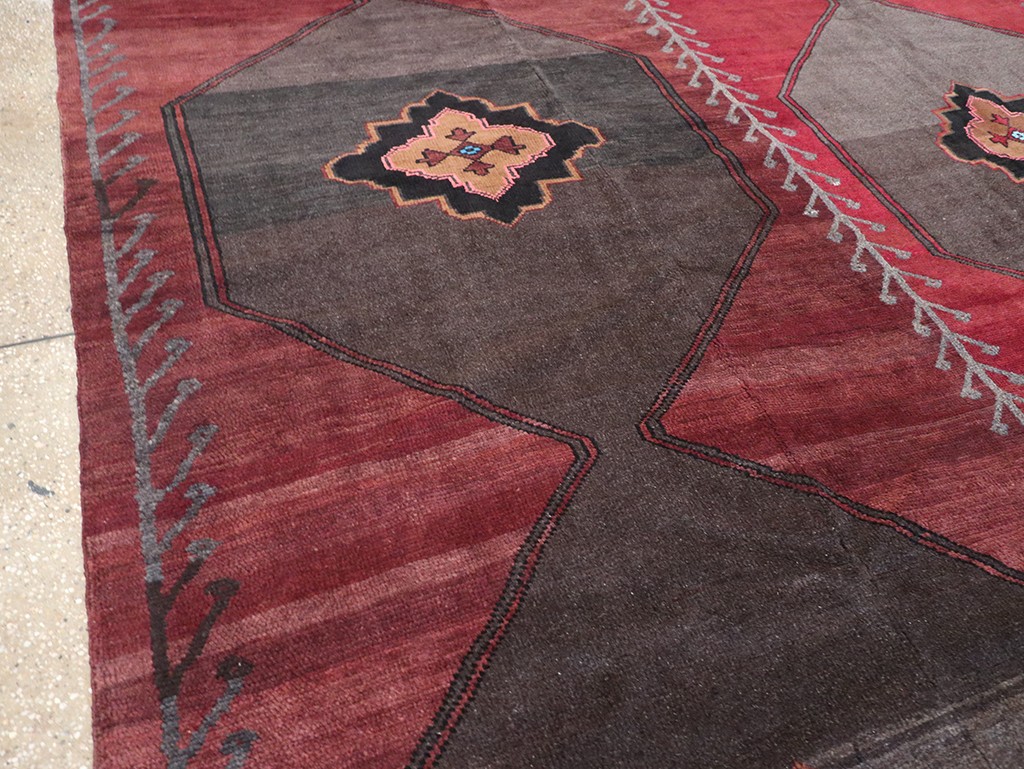 Vintage Turkish Anatolian Square Room Size Carpet, No.32589 - Gsblank