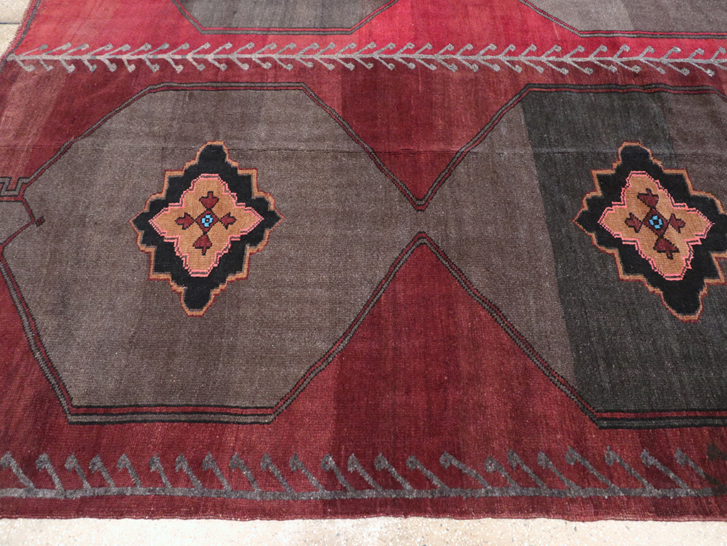 Vintage Turkish Anatolian Square Room Size Carpet, No.32589 - Gsblank