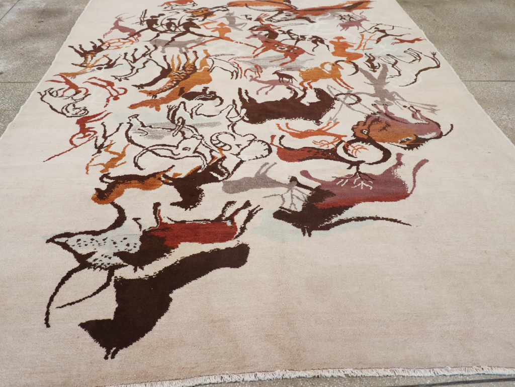 Mid-20th Century Art Deco Carpet: Caverna By Olga Fisch, No.32590 - Gsblank