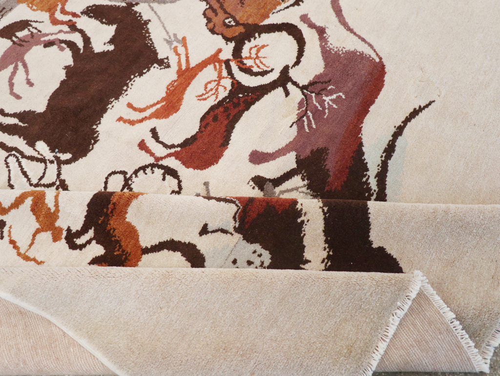 Mid-20th Century Art Deco Carpet: Caverna By Olga Fisch, No.32590 - Gsblank