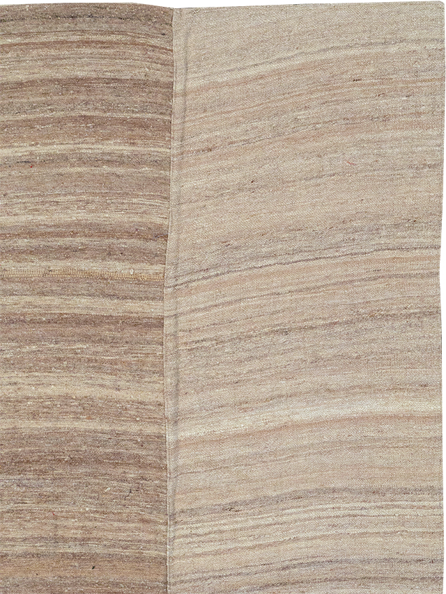 Modern Turkish Flatweave Kilim Room Size Carpet, No.32593 - Gsblank