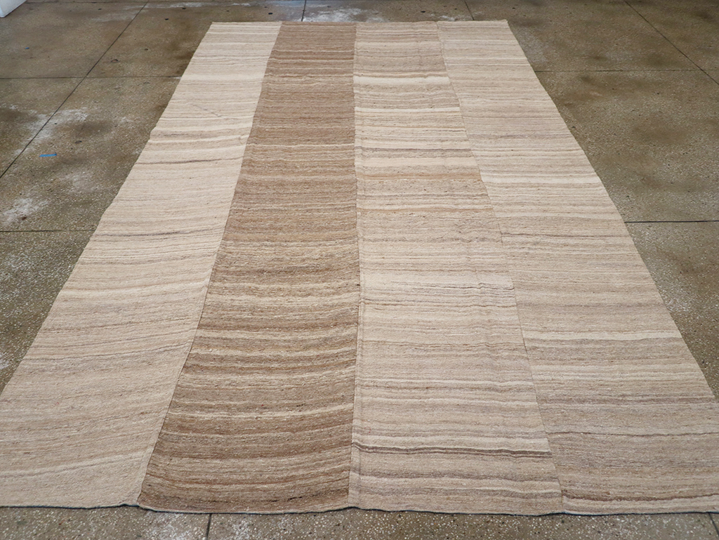 Modern Turkish Flatweave Kilim Room Size Carpet, No.32593 - Gsblank