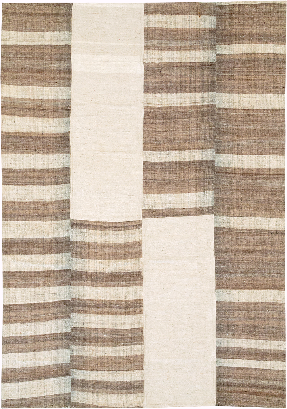 Vintage Persian Flatweave Kilim Room Size Carpet, No.32594 - Gsblank