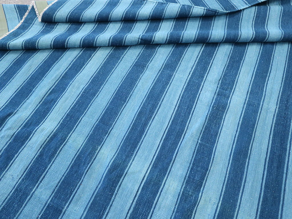 Vintage Indian Dhurrie Flatweave, No.32597 - Gsblank