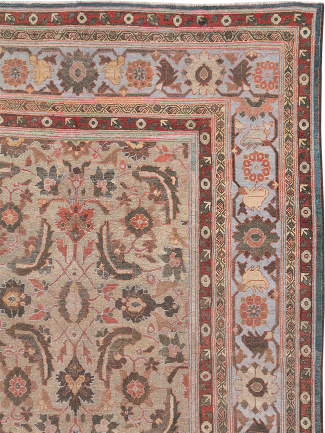 Antique Persian Mahal Large Carpet, No.32600 - Gsblank