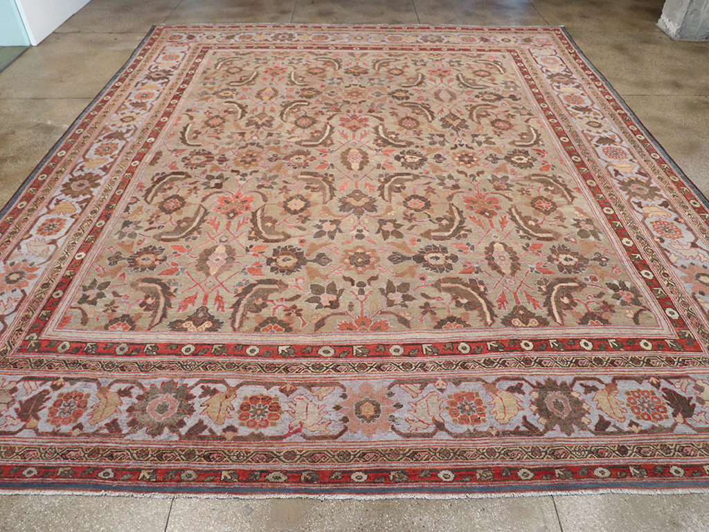 Antique Persian Mahal Large Carpet, No.32600 - Gsblank