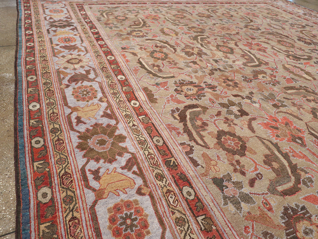 Antique Persian Mahal Large Carpet, No.32600 - Gsblank