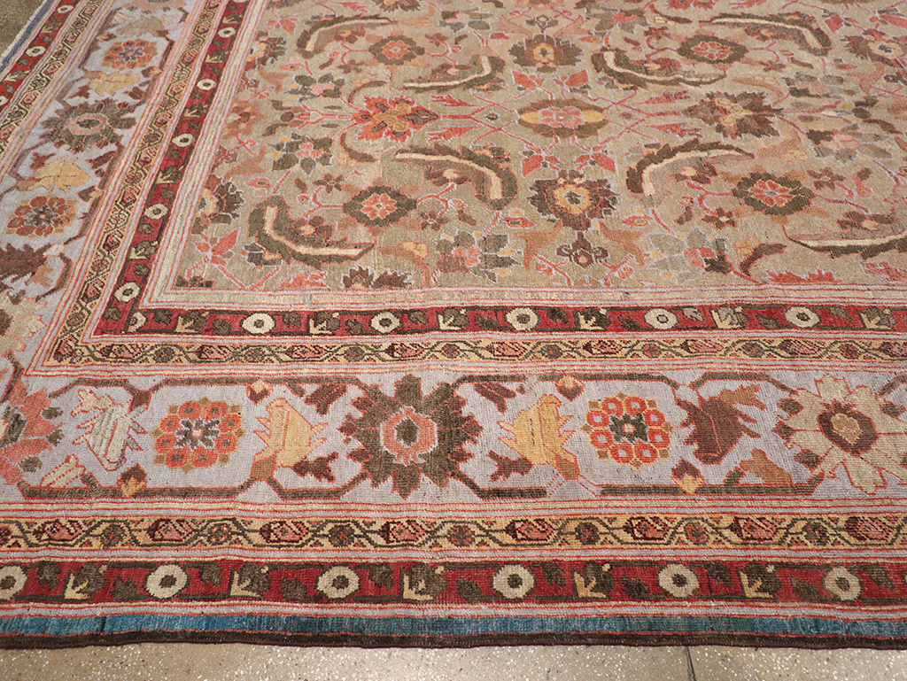 Antique Persian Mahal Large Carpet, No.32600 - Gsblank
