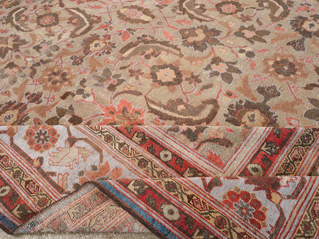 Antique Persian Mahal Large Carpet, No.32600 - Gsblank
