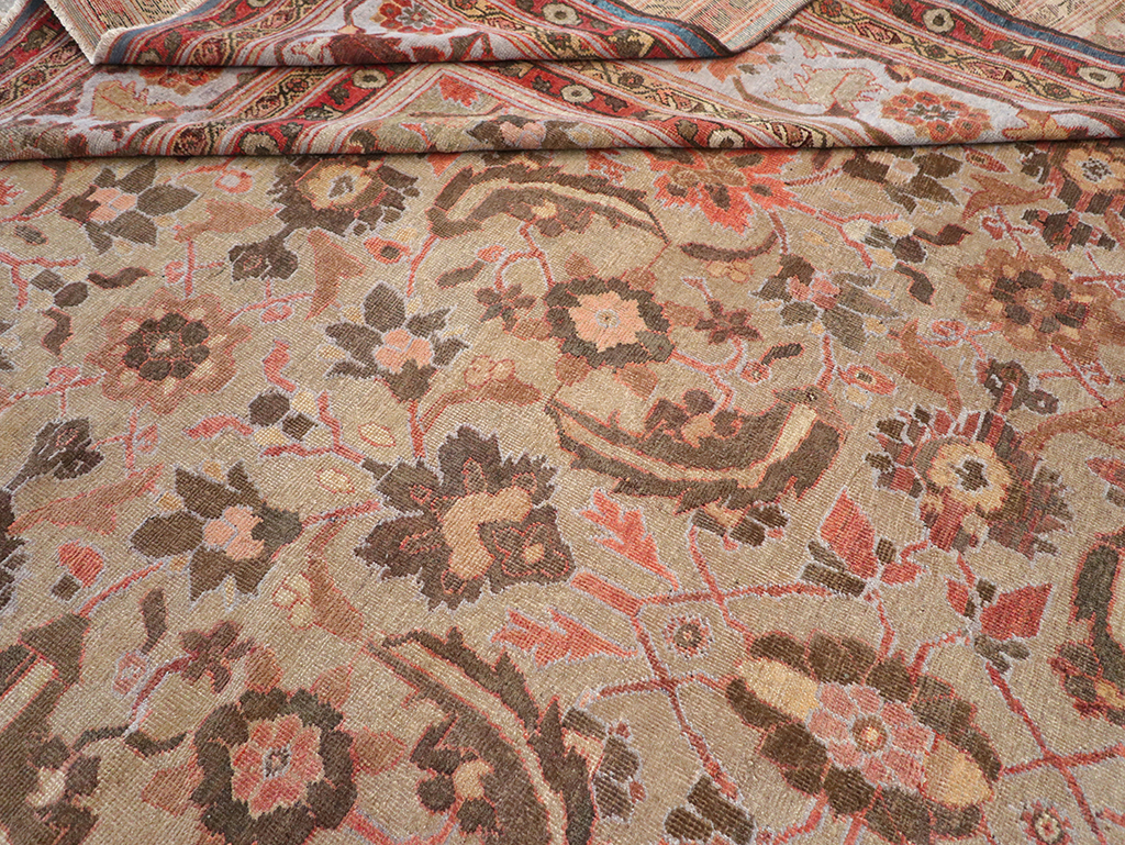 Antique Persian Mahal Large Carpet, No.32600 - Gsblank