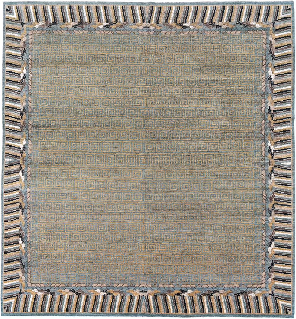 Modern East Turkestan Khotan Room Size Carpet, No.32602 - Gsblank