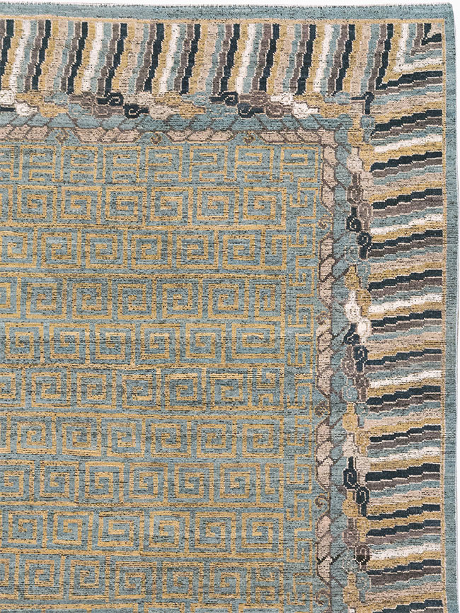 Modern East Turkestan Khotan Room Size Carpet, No.32602 - Gsblank