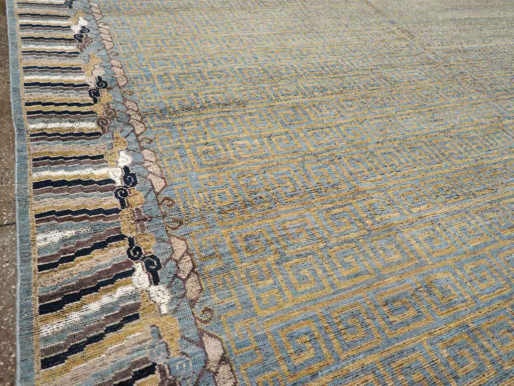 Modern East Turkestan Khotan Room Size Carpet, No.32602 - Gsblank