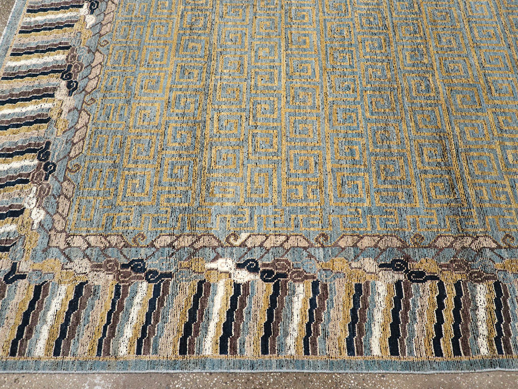 Modern East Turkestan Khotan Room Size Carpet, No.32602 - Gsblank