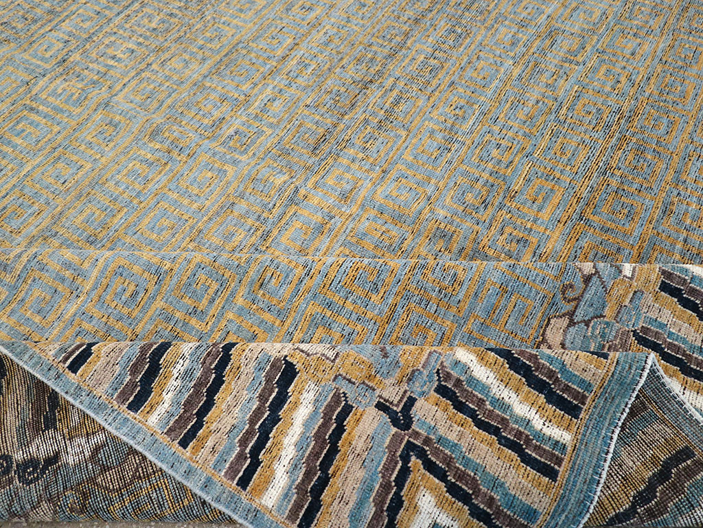 Modern East Turkestan Khotan Room Size Carpet, No.32602 - Gsblank