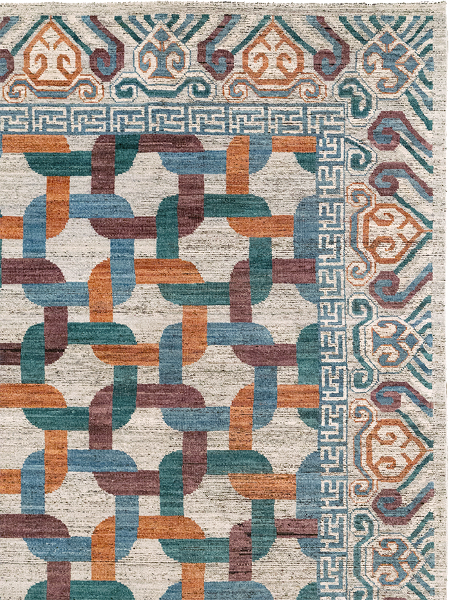 Modern Khotan Carpet, No.32604 - Gsblank
