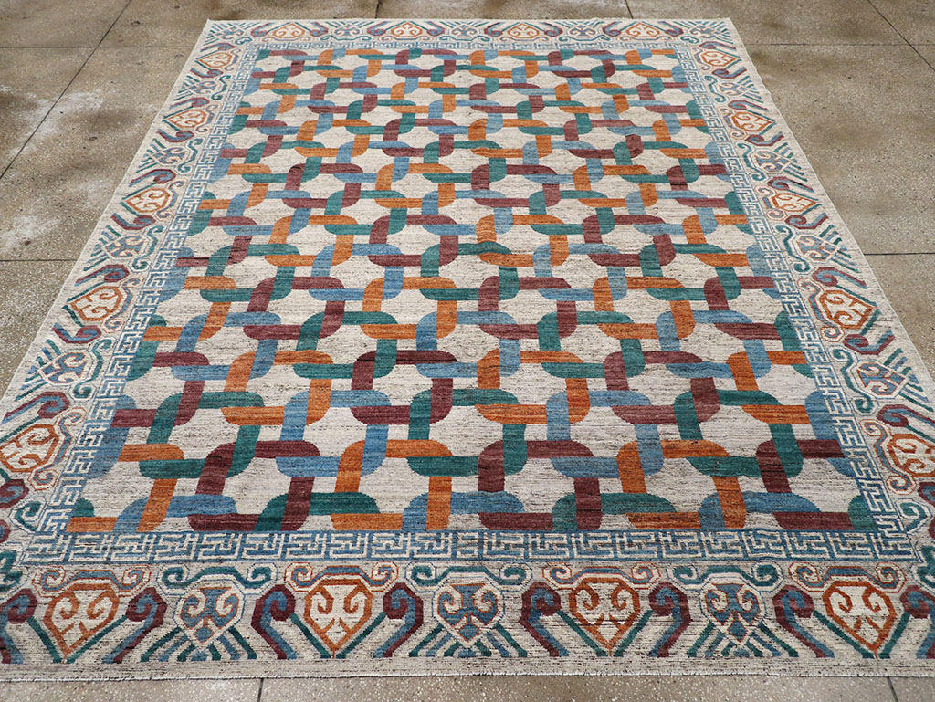 Modern Khotan Carpet, No.32604 - Gsblank