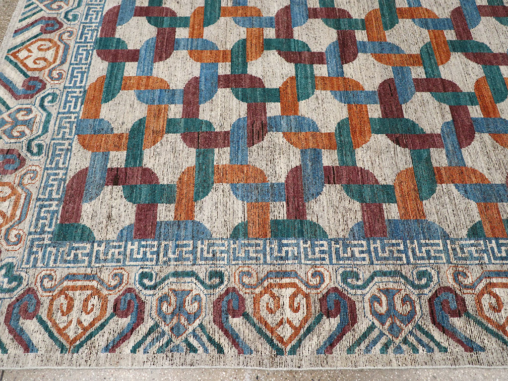 Modern Khotan Carpet, No.32604 - Gsblank