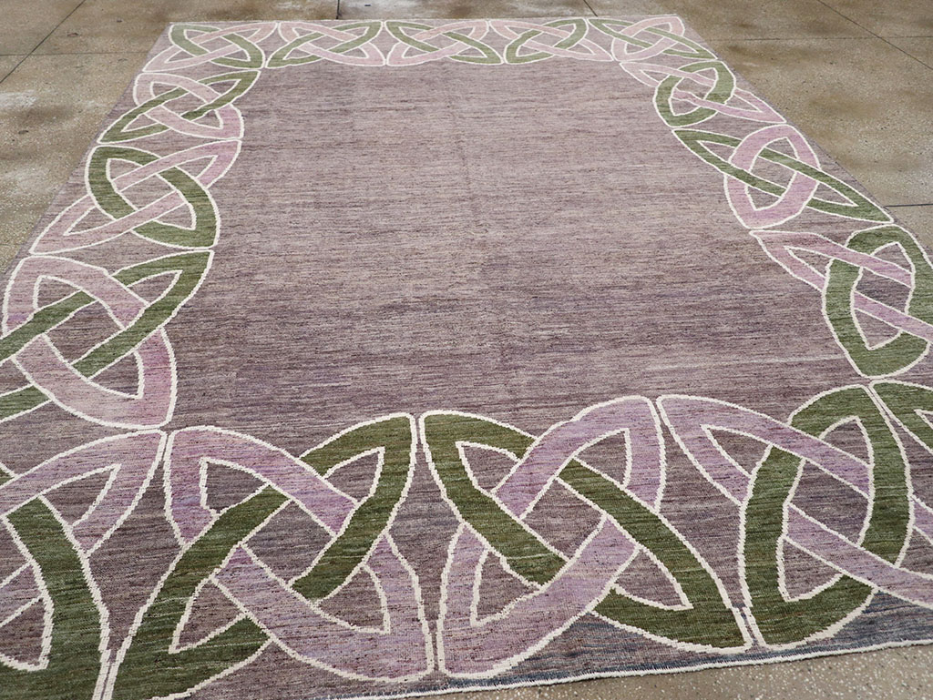 Modern East Turkestan Khotan Room Size Carpet, No.32605 - Gsblank