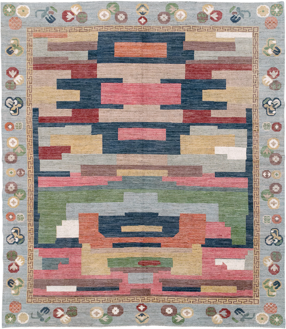 Modern East Turkestan Khotan Room Size Carpet, No.32606 - Gsblank